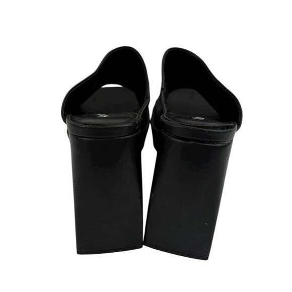 *Vtg 90s Y2K Abound Nevada Chunky Platform Heels Womens 7.5 Black Friends Phoebe - Picture 5 of 14